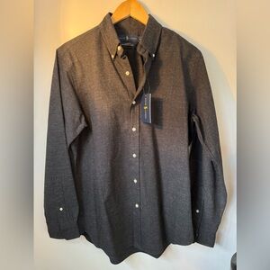 Ralph Lauren Flannel Button Up Shirt Grey